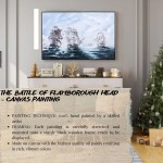 AF001 The Battle of Flamborough Head - Canvas Painting 